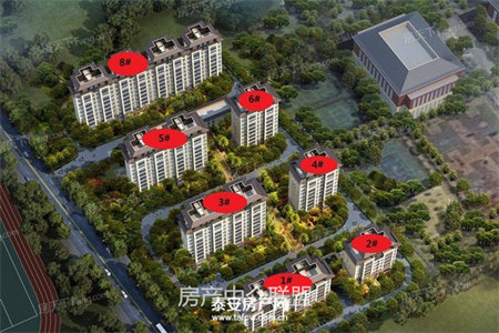 泰安市新兴御蓝山3室2厅2卫270m2全明户型朝向采光好